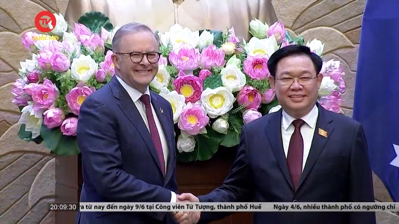 Chủ tịch Quốc hội tiếp Thủ tướng Australia