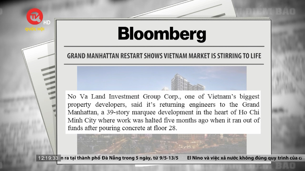 Việt Nam điểm báo: Chính phủ Việt Nam tạo điều kiện cho thị trường bất động sản sôi động trở lại