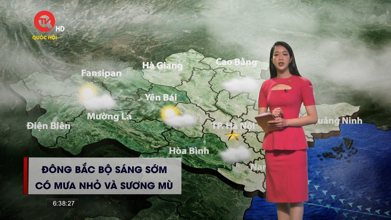 Dự báo thời tiết: Bắc Trung Bộ nhiều mây, chiều có nắng, Nam Bộ nắng sớm