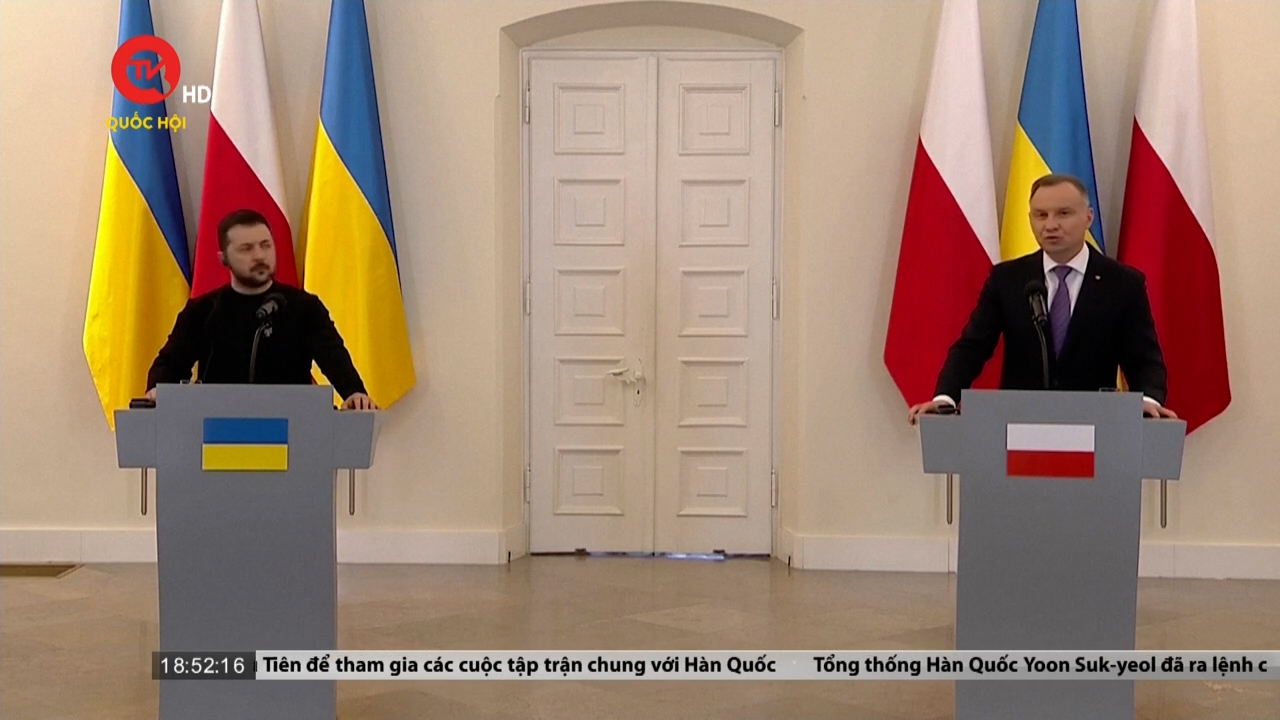 Tổng thống Ukraine kêu gọi Ba Lan hỗ trợ tái thiết đất nước