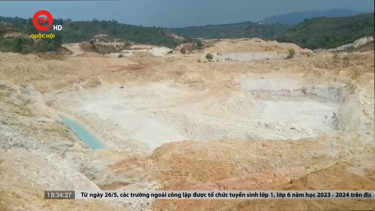 Lâm Đồng: Những ngọn đồi loang lổ vì khai thác cao lanh