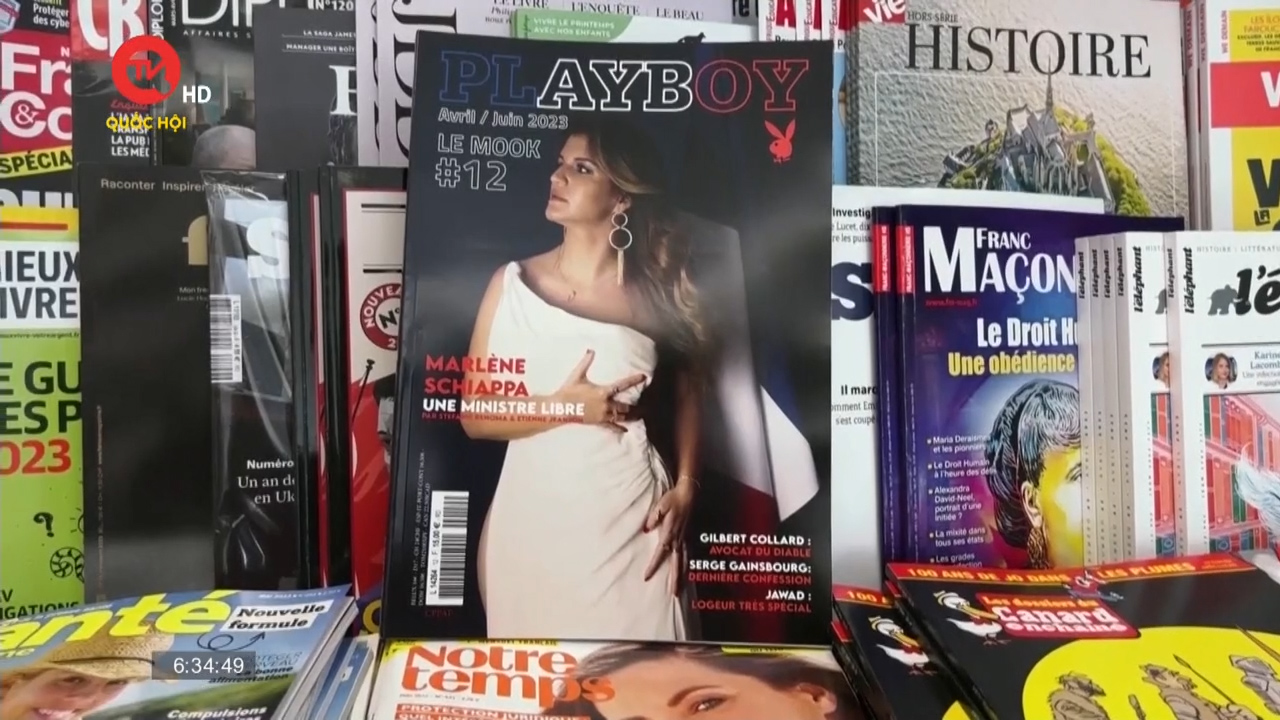 Nữ chính trị gia Pháp gây tranh cãi vì lên bìa tạp chí Playboy