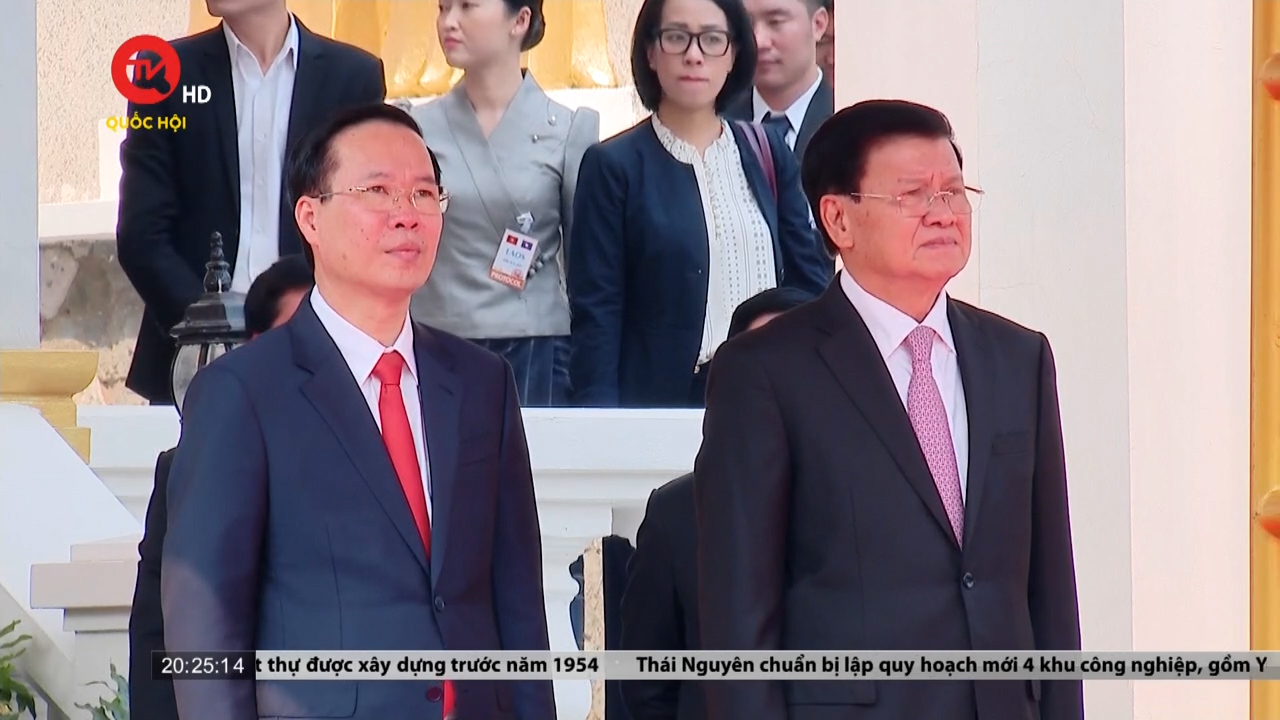 Chủ tịch Nước Võ Văn Thưởng hội đàm với Tổng Bí thư, Chủ tịch nước Lào