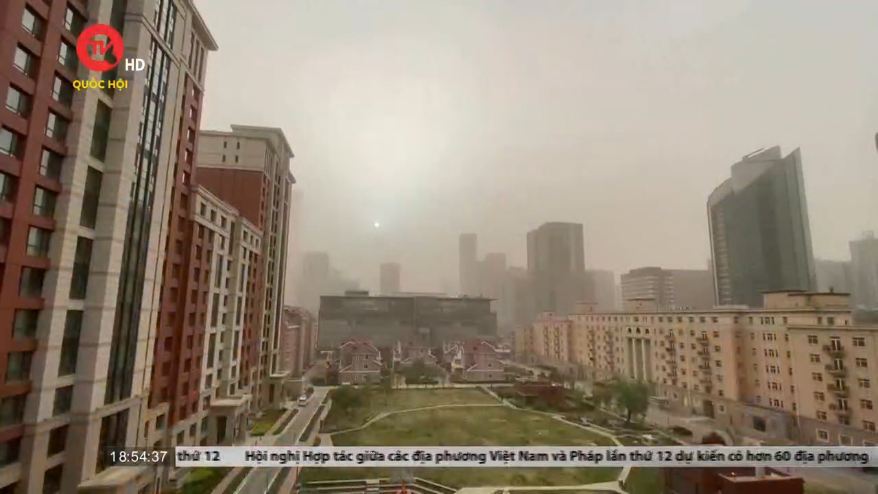 Cụm tin quốc tế: Bão cát tại thủ đô Bắc Kinh, Trung Quốc