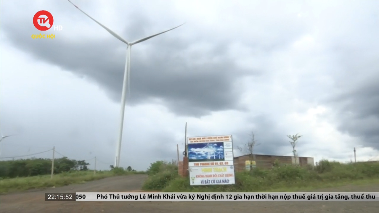 Đắk Nông: Công ty điện gió xin giảm 50% giá phát