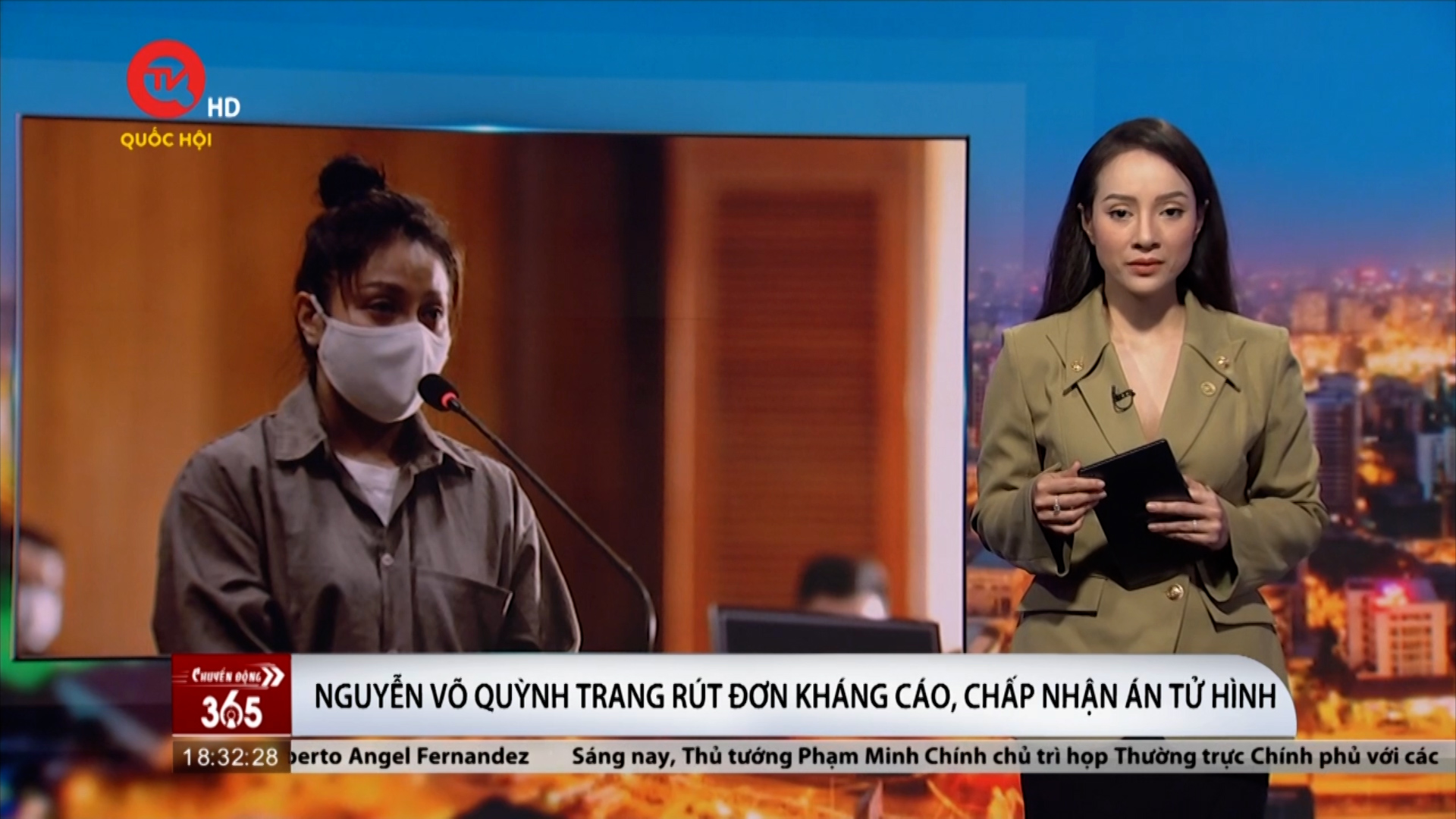 Nguyễn Võ Quỳnh Trang rút đơn kháng cáo, chấp nhận án tử hình