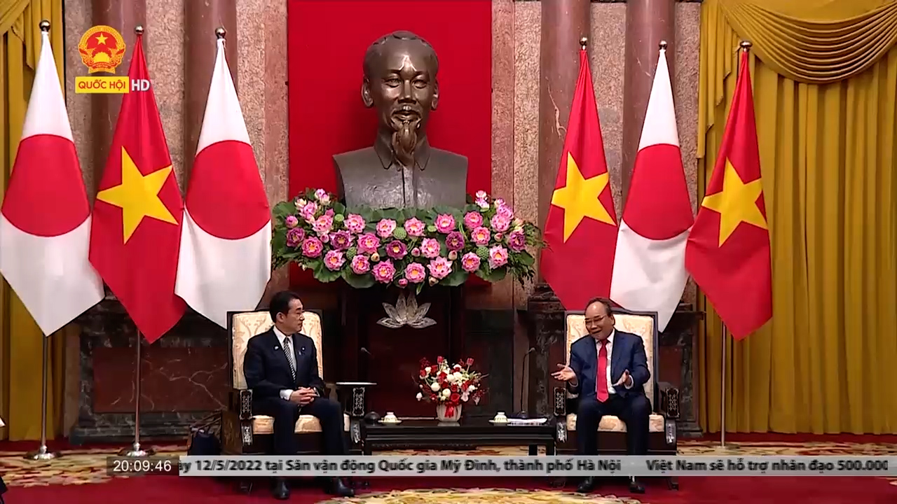 Chủ tịch Nước Nguyễn Xuân Phúc tiếp Thủ tướng Nhật Bản: Cùng vun đắp quan hệ Việt Nam - Nhật Bản