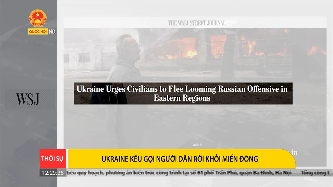 Điểm báo quốc tế 8/4: Ukraine kêu gọi người dân rời khỏi miền Đông