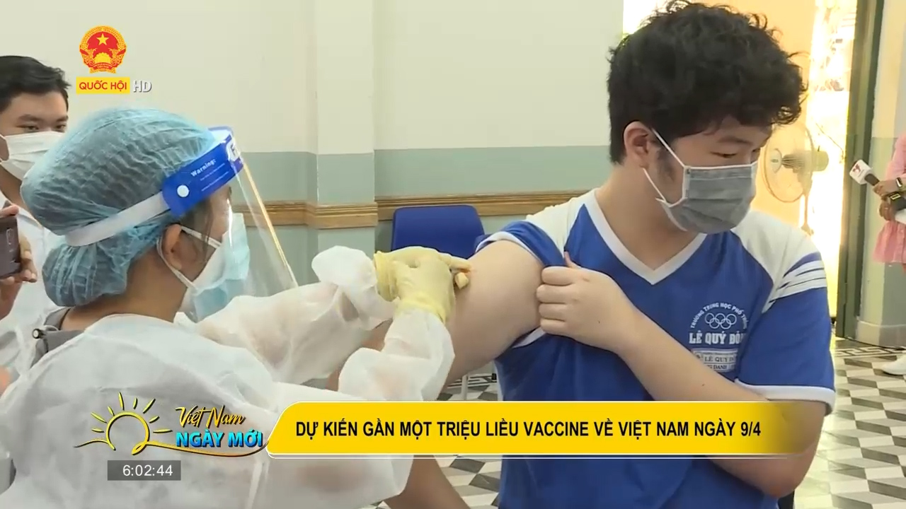 Dự kiến gần một triệu liều vaccine COVID-19 cho trẻ em sẽ về Việt Nam ngày 9/4