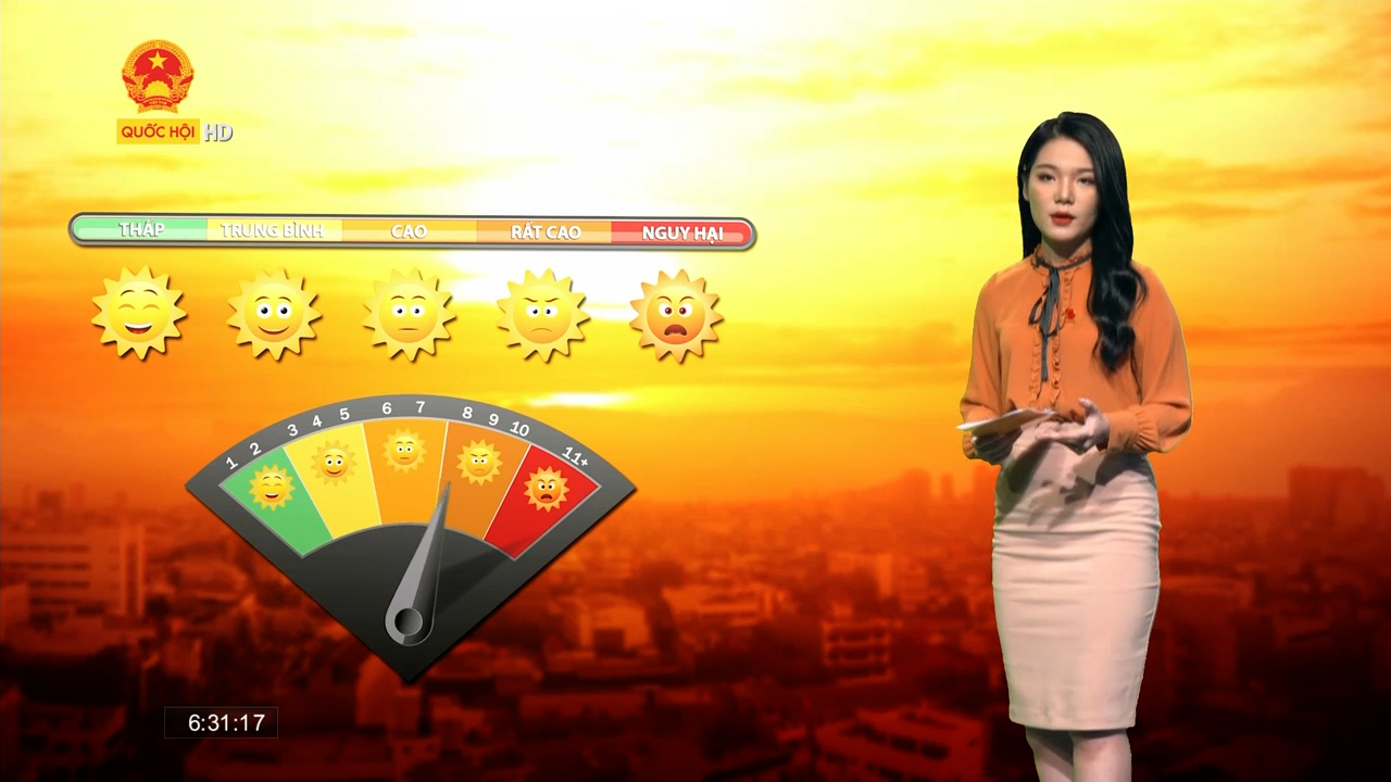 Thời tiết ngày 10/4: Bắc Bộ nắng nóng, Nam Bộ chỉ số tia UV cao ở mức gây hại