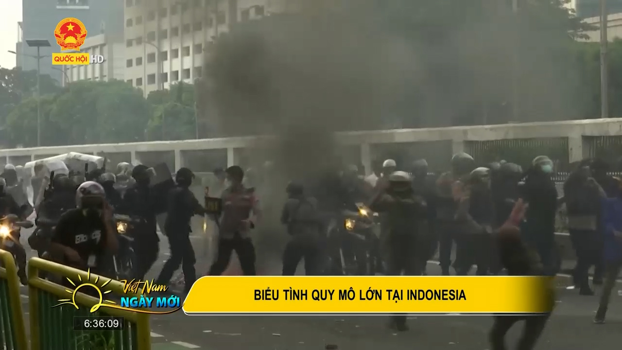 Indonesia: Sinh viên biểu tình quy mô lớn trên toàn quốc