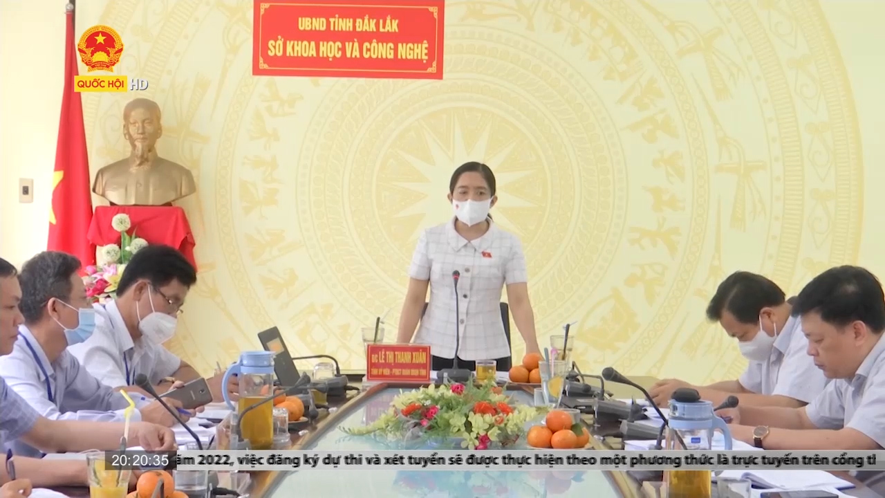 Đoàn ĐBQH tỉnh Đắk Lắk giám sát Sở Khoa học và Công nghệ về thực hành tiết kiệm, chống lãng phí