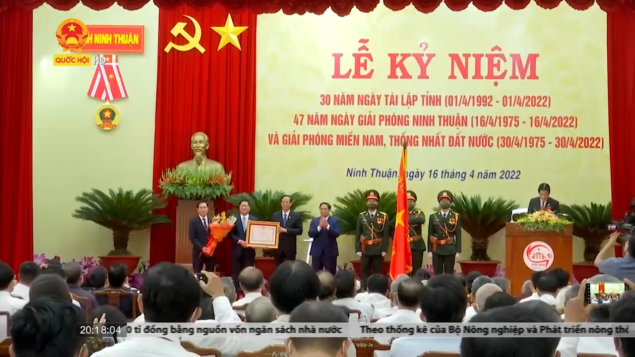 Thủ tướng Chính phủ dự Lễ kỉ niệm 30 năm tái lập tỉnh Ninh Thuận