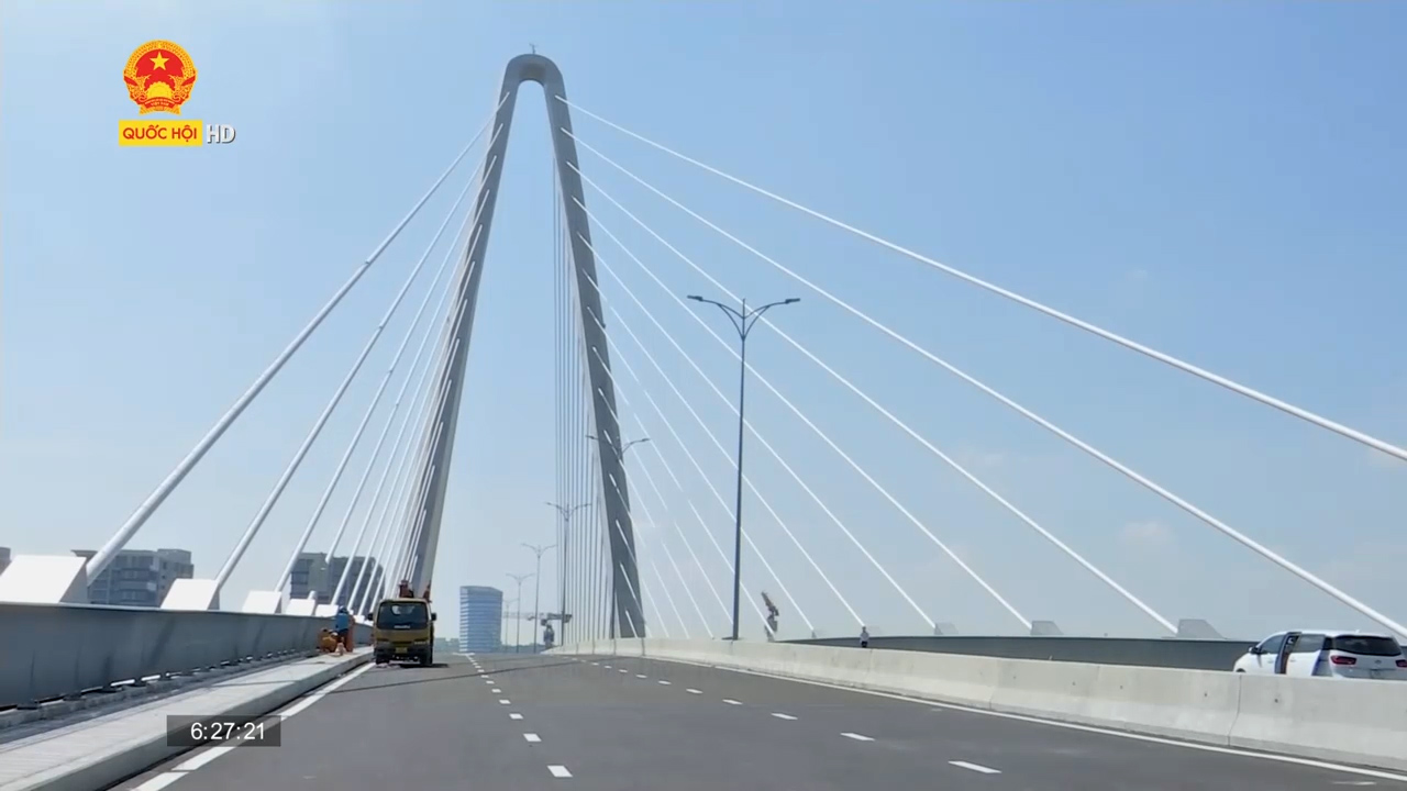 TP. HCM: Cầu Thủ Thiêm 2 có kiến trúc "hình rồng" sẵn sàng thông xe trong dịp 30/4
