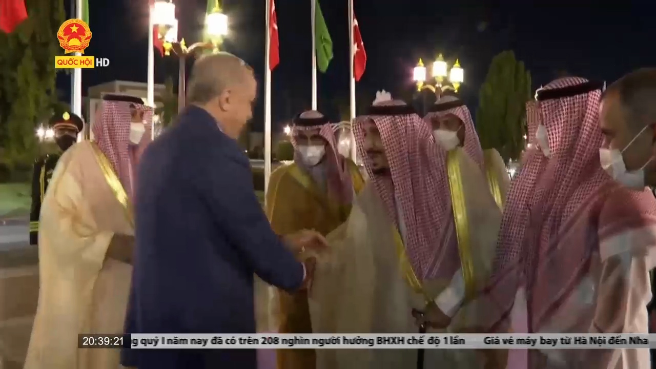 Tổng thống Thổ Nhĩ Kỳ thăm Saudi Arabia