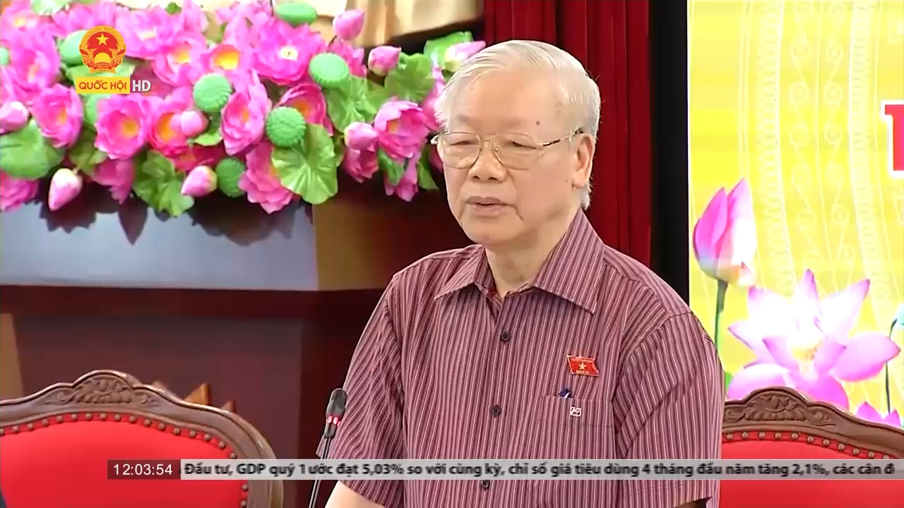 Tổng Bí thư Nguyễn Phú Trọng tiếp xúc cử tri trước Kỳ họp thứ ba, Quốc hội khóa XV
