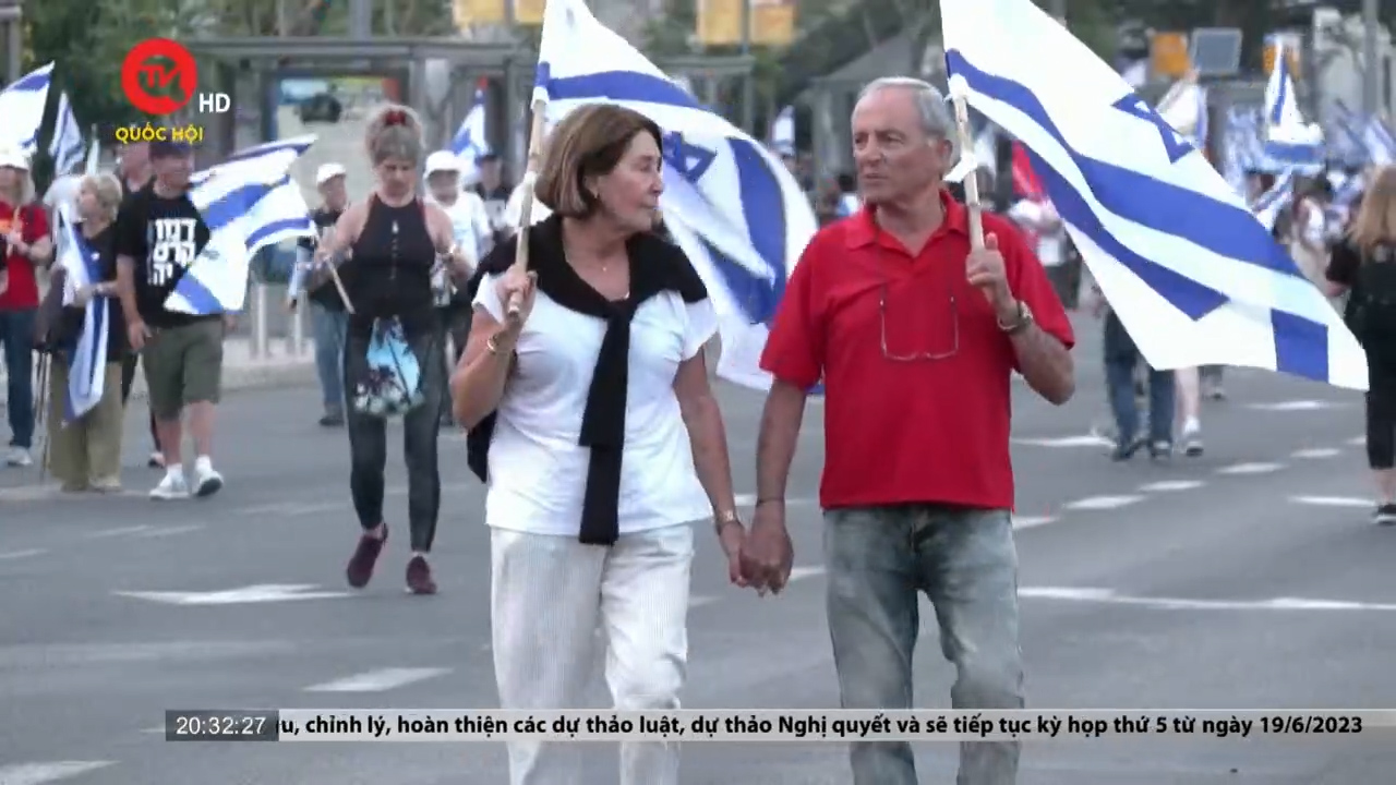 Leo thang biểu tình phản đối cải cách tư pháp tại Israel