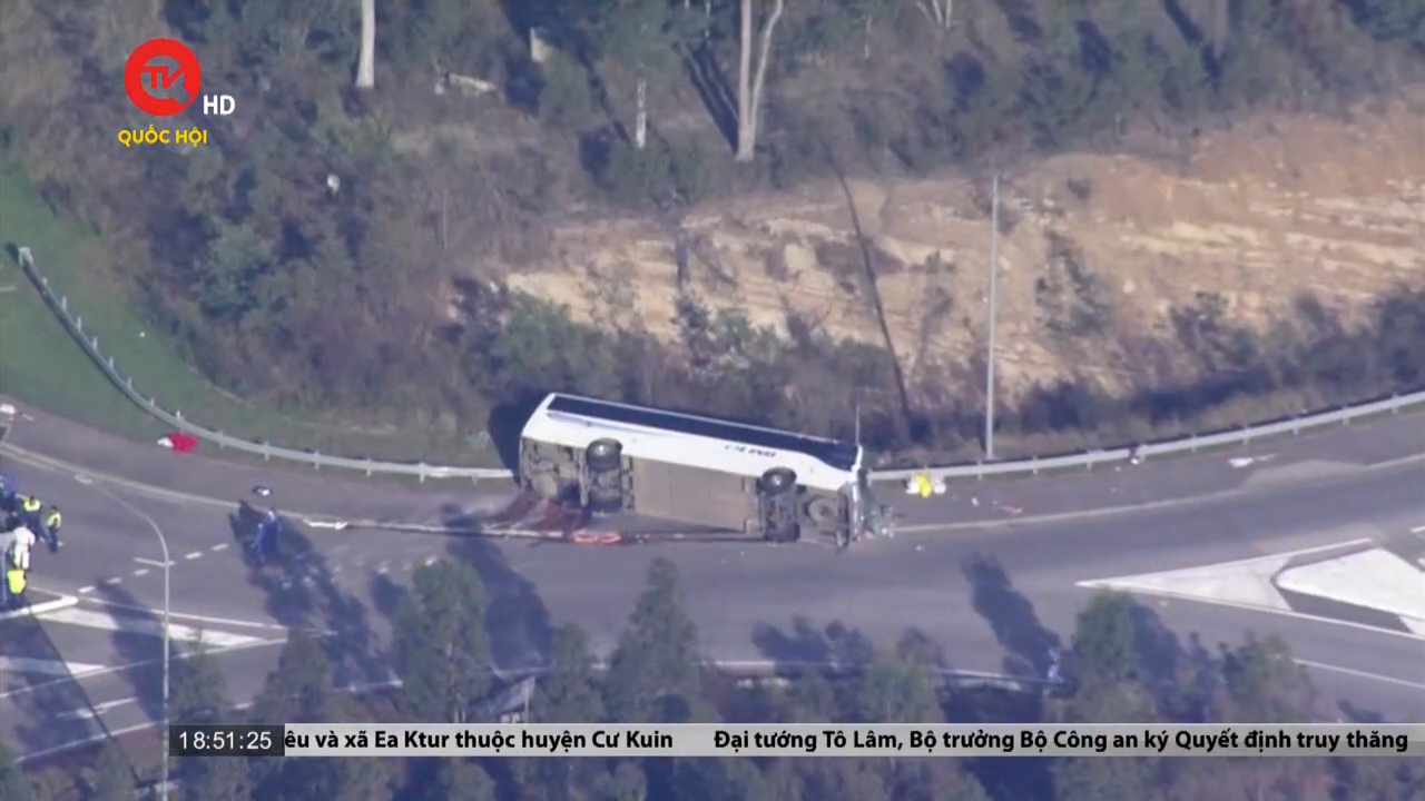 Cụm tin quốc tế: Tai nạn xe buýt ở Australia
