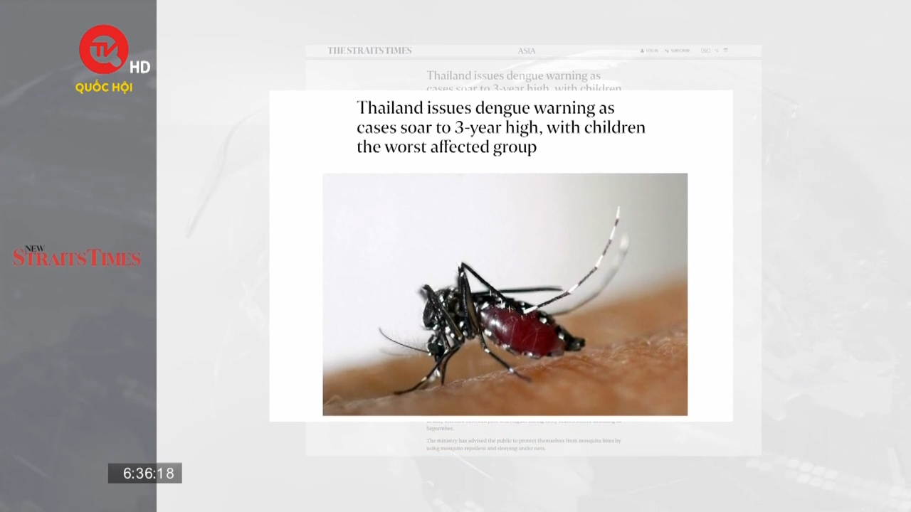 5 tháng đầu năm, Thái Lan ghi nhận hơn 18.000 ca sốt xuất huyết