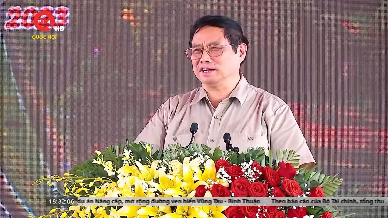Thủ tướng Phạm Minh Chính tham dự Lễ khởi công Cao tốc Châu Đốc - Cần Thơ - Sóc Trăng