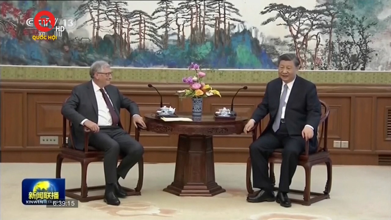 Chủ tịch Trung Quốc Tập Cận Bình gặp tỷ phú Mỹ Bill Gates
