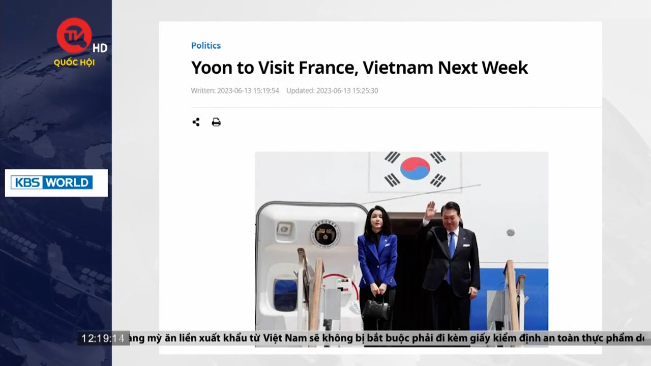 Việt Nam điểm báo: Tổng thống Hàn Quốc thăm chính thức Việt Nam làm sâu sắc hơn mối quan hệ hai nước