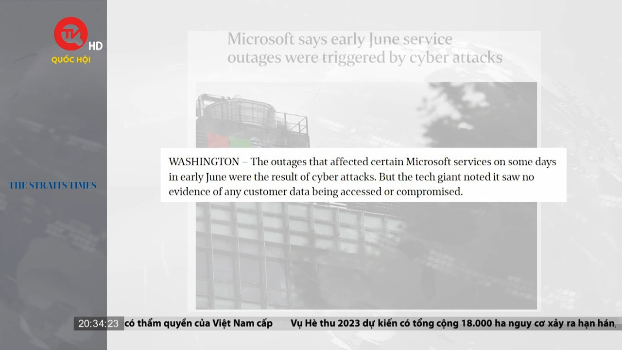 Lỗi ngừng hoạt động đầu tháng 6 của Microsoft do tấn công mạng