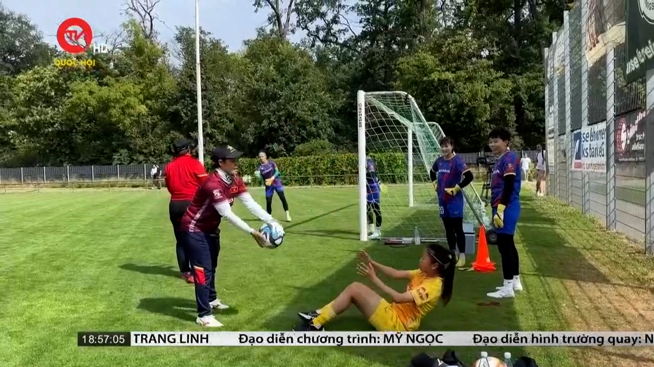 Đội tuyển nữ Việt Nam chuẩn bị thử sức với đội tuyển Đức