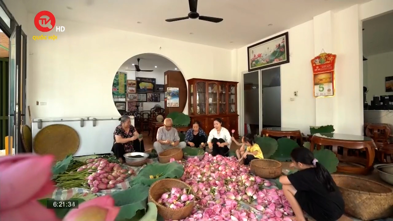 Trà sen - Một nét đẹp của người Hà Nội