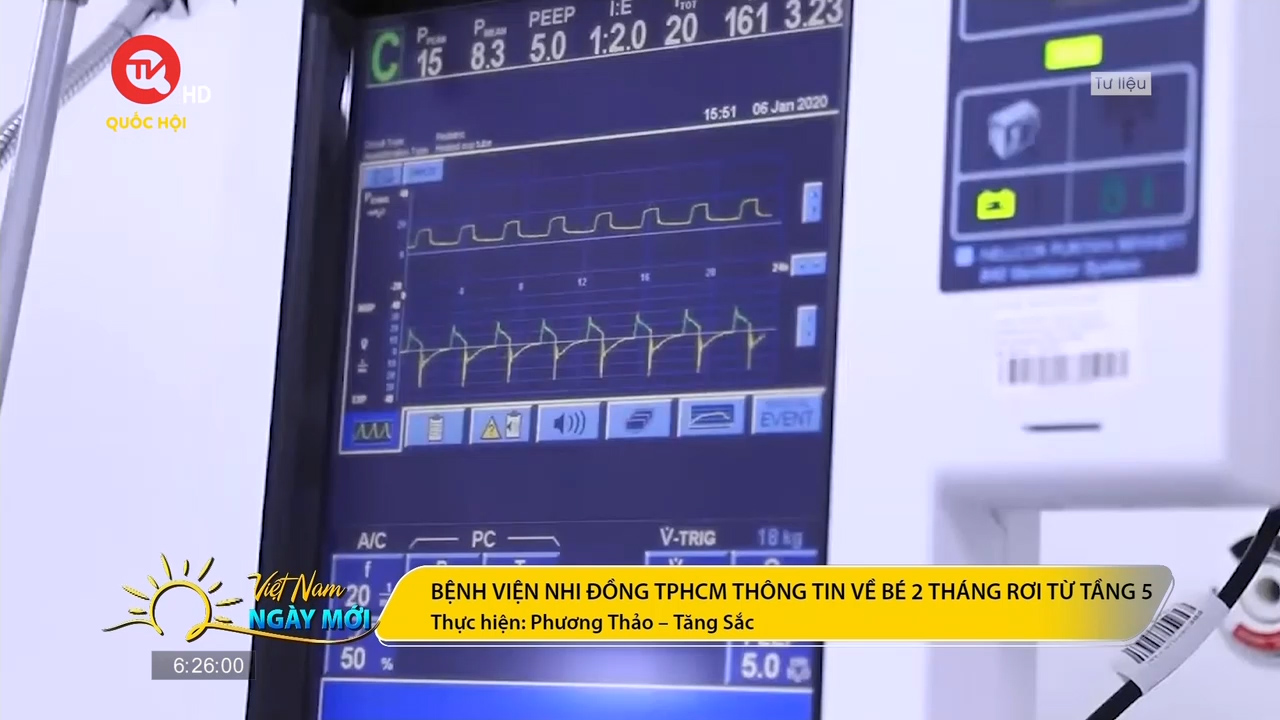Bệnh viện Nhi đồng thành phố Hồ Chí Minh thông tin về bé 2 tháng rơi từ tầng 5
