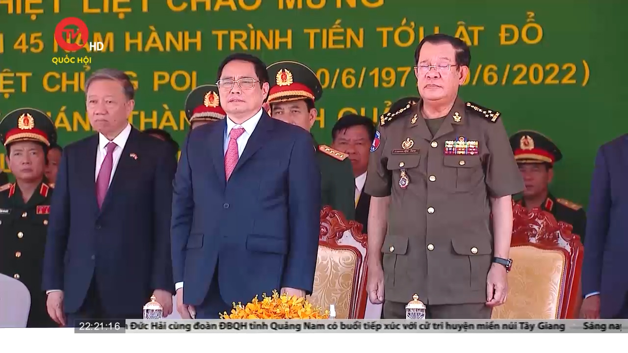 Thủ tướng Phạm Minh Chính dự Lễ kỷ niệm lần thứ 45 năm Hành trình hướng tới lật đổ chế độ diệt chủng Pol Pot