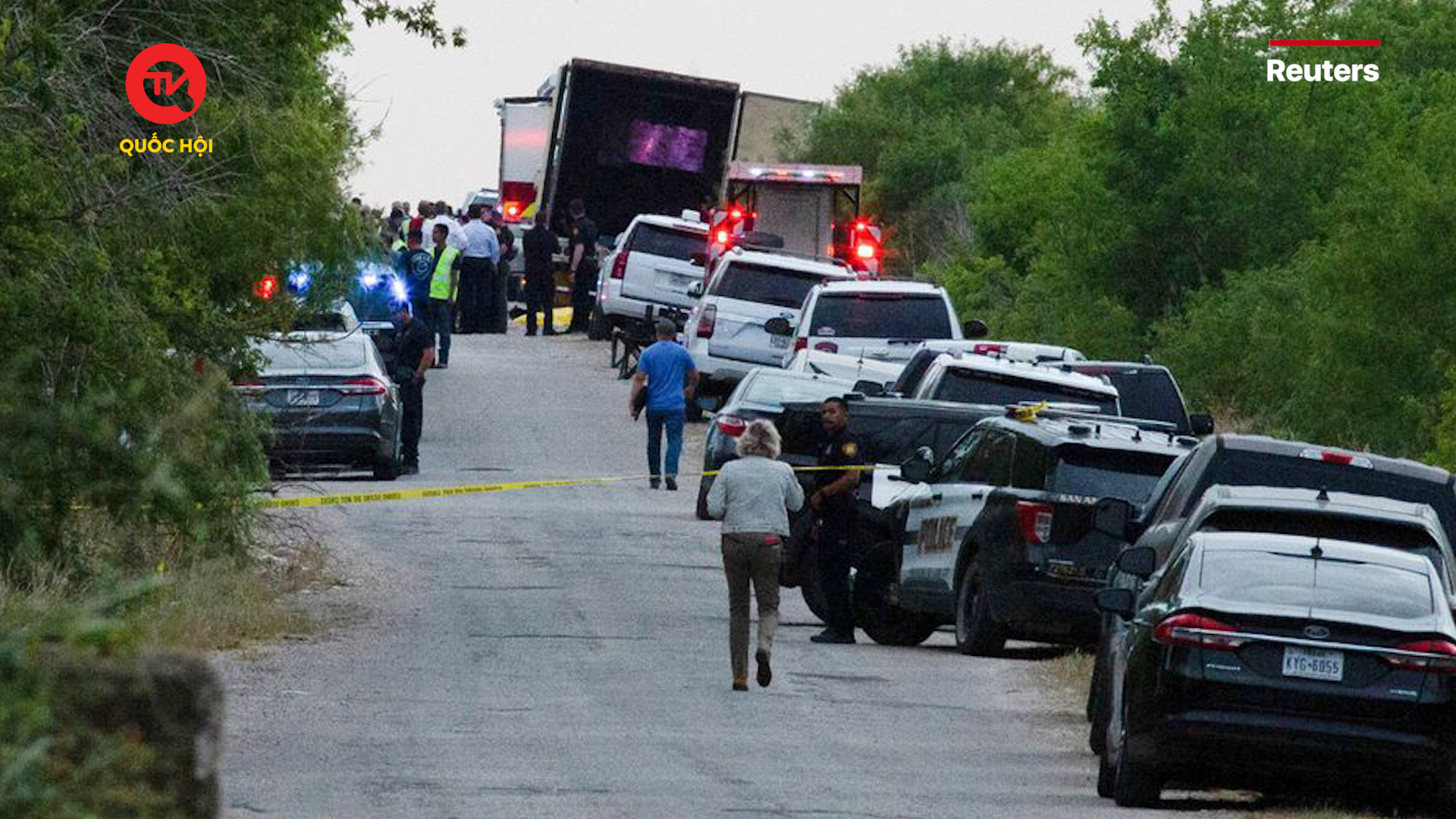 Texas: Phát hiện 46 người di cư tử vong trong thùng xe container