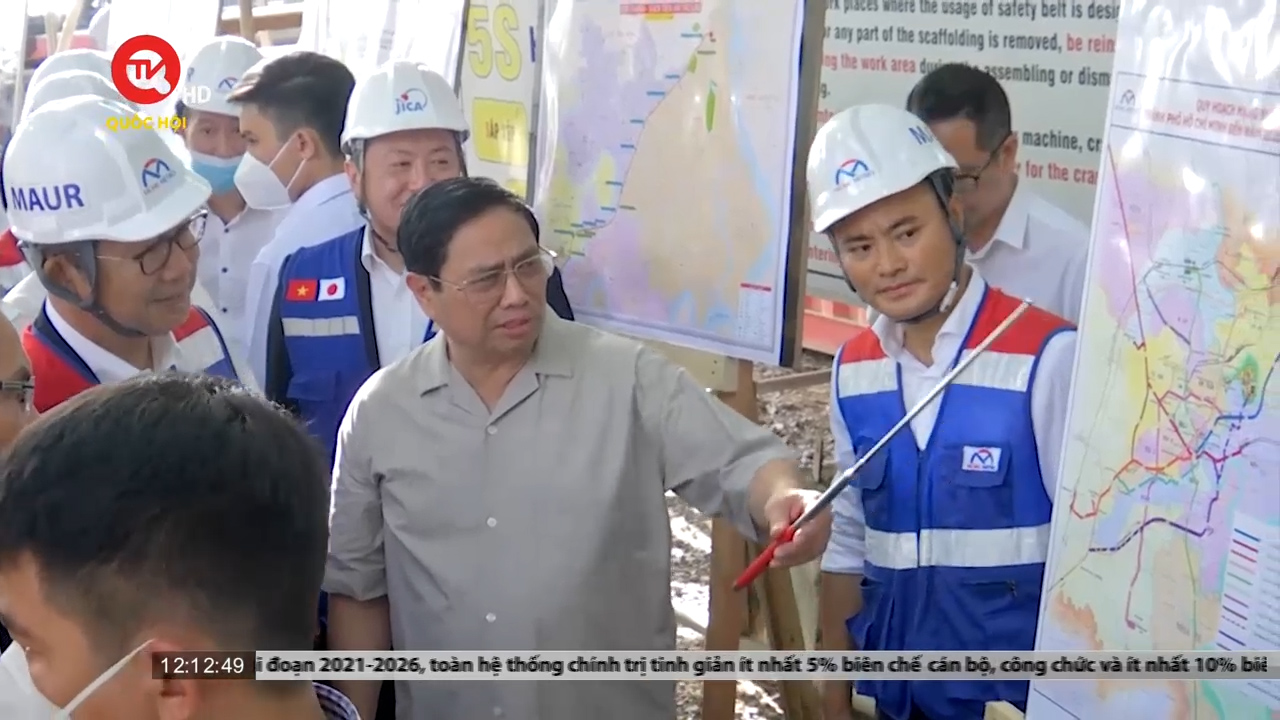 Thủ tướng kiểm tra tuyến Metro số 1 Bến Thành - Suối Tiên