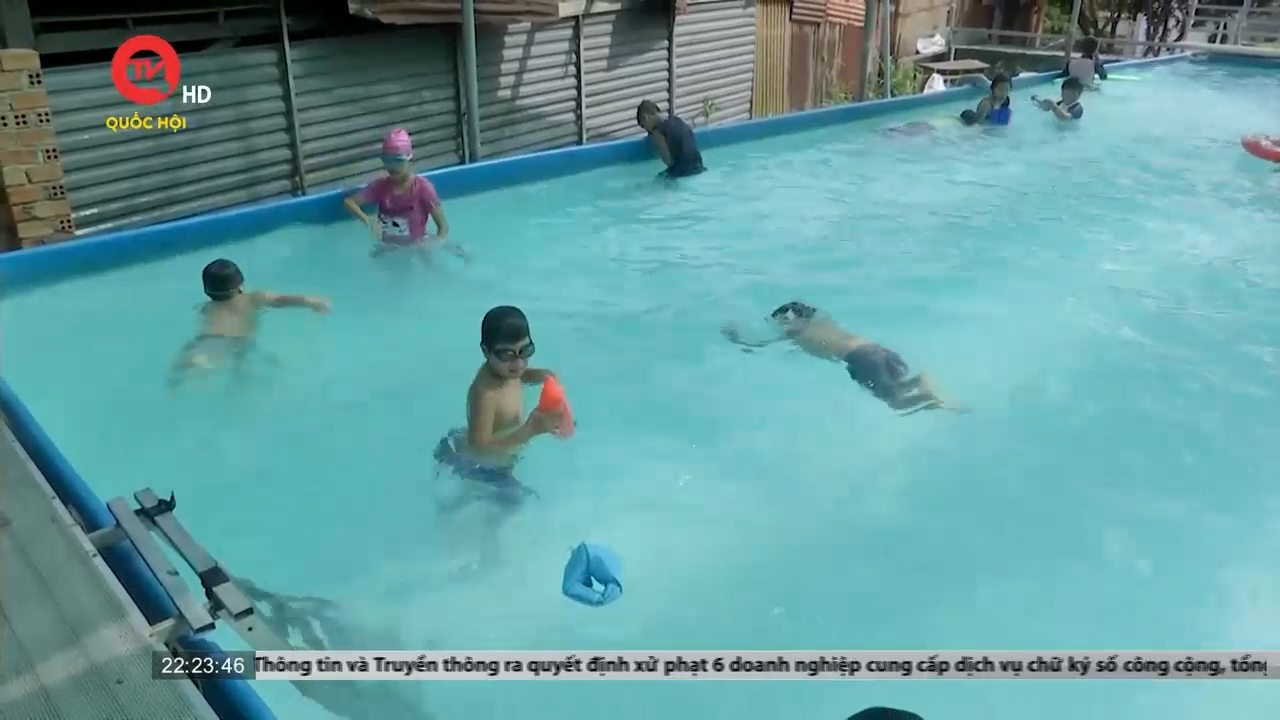 Đắk Lắk: Hàng nghìn trẻ em khó khăn được học bơi miễn phí