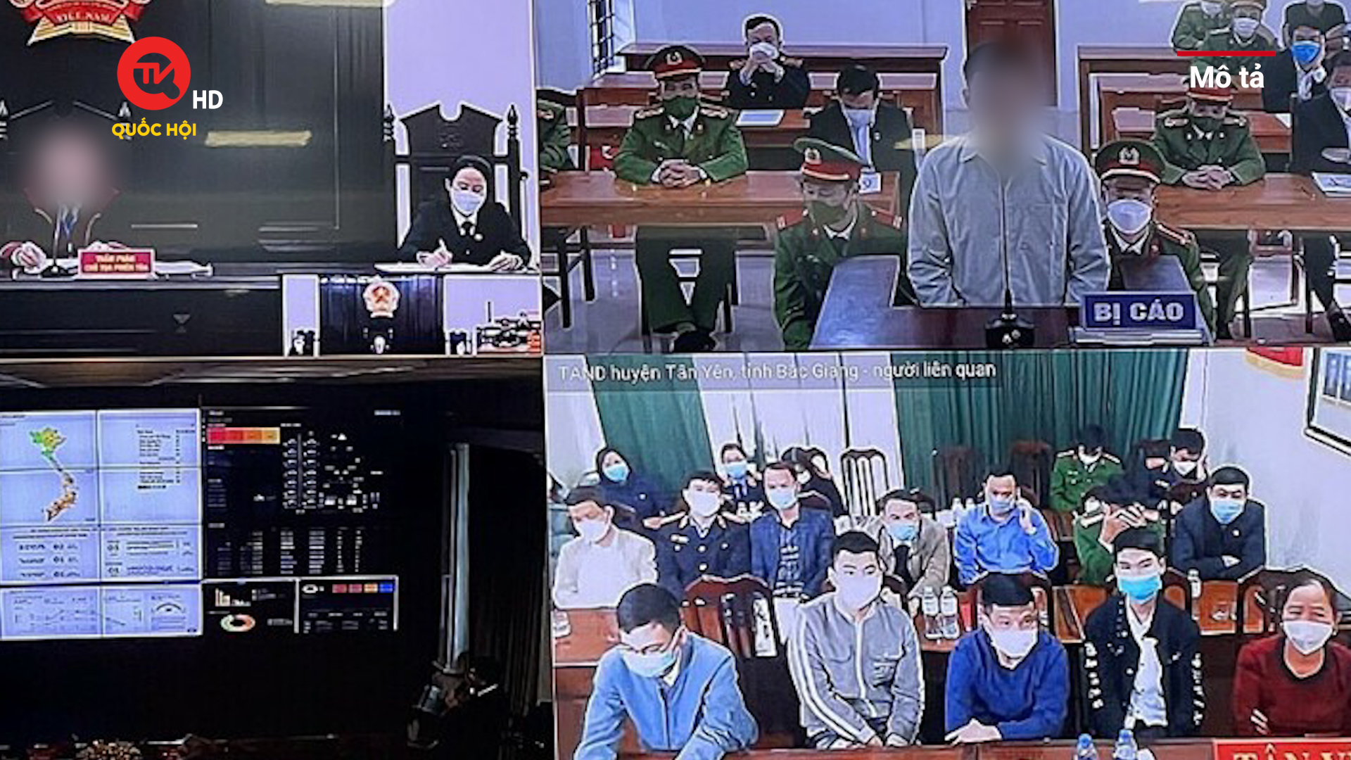 Lần đầu tiên xét xử hình sự trực tuyến tại Tòa án Hà Nội