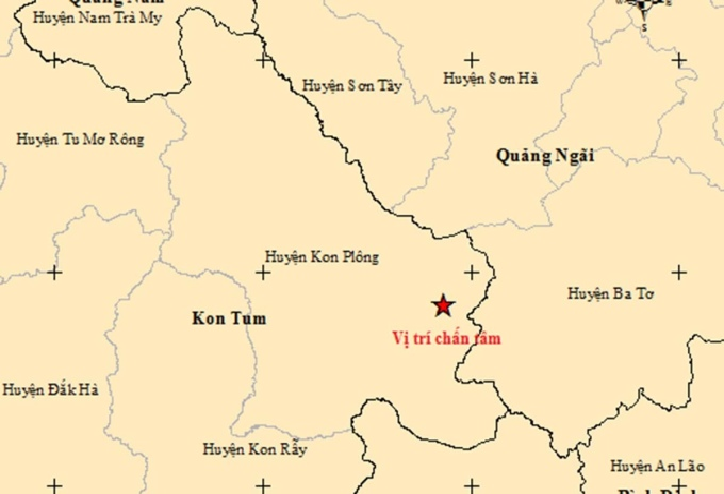 Kon Tum ghi nhận thêm 3 trận động đất