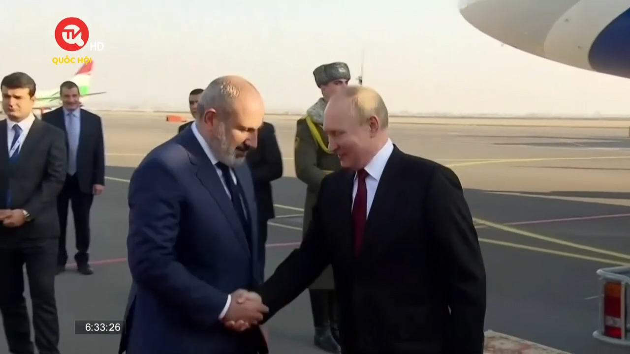 Cụm tin quốc tế sáng 24/11: Tổng thống Nga đến Armenia dự hội nghị thượng đỉnh CSTO