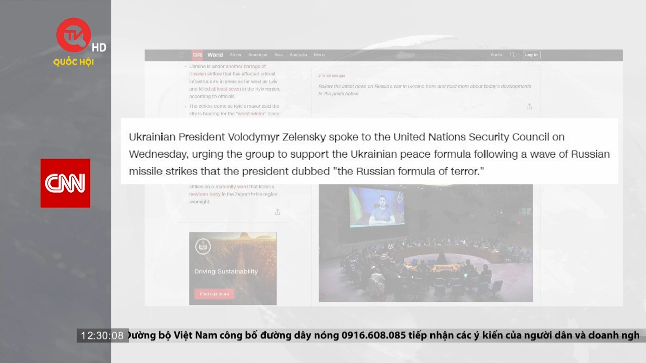 Cụm tin quốc tế trưa 24/11: Ukraine tố Nga tấn công tên lửa quy mô lớn