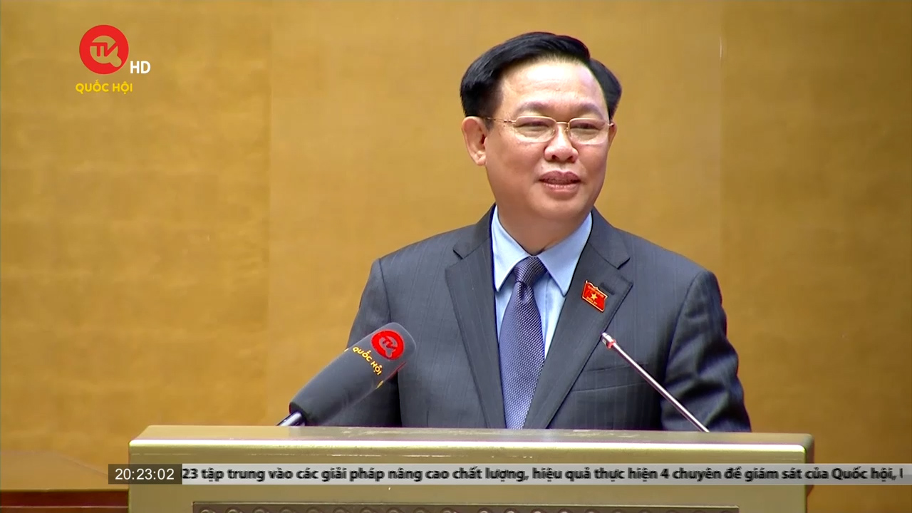 Chủ tịch Quốc hội Vương Đình Huệ: Giám sát phải vì mục tiêu kiến tạo phát triển