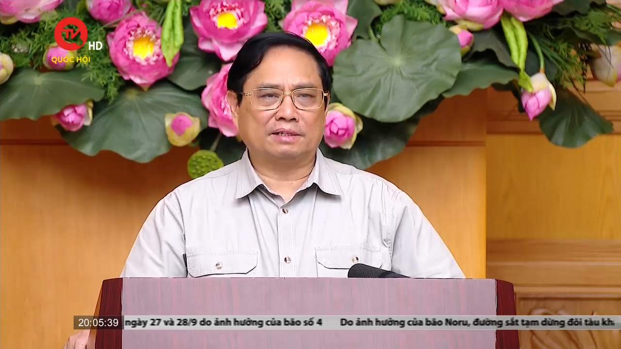 Thủ tướng Phạm Minh Chính họp khẩn về ứng phó với bão số 4