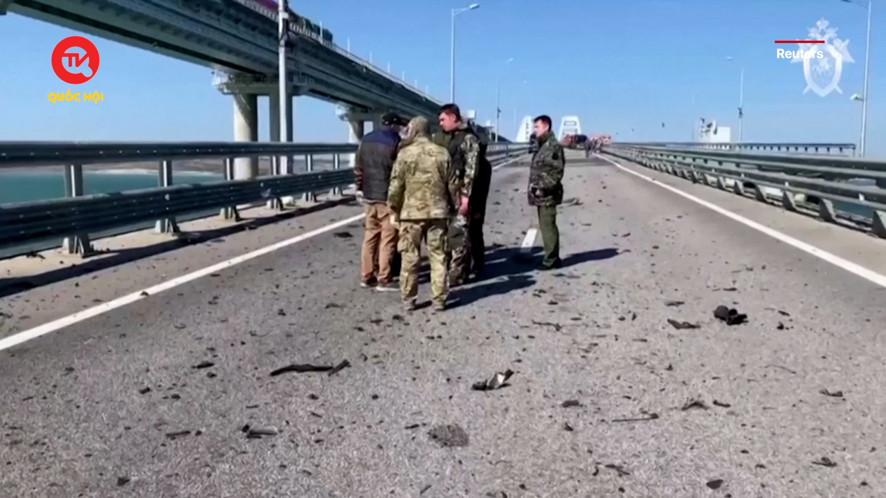 Nga bắt 8 người liên quan vụ đánh bom cầu Crimea