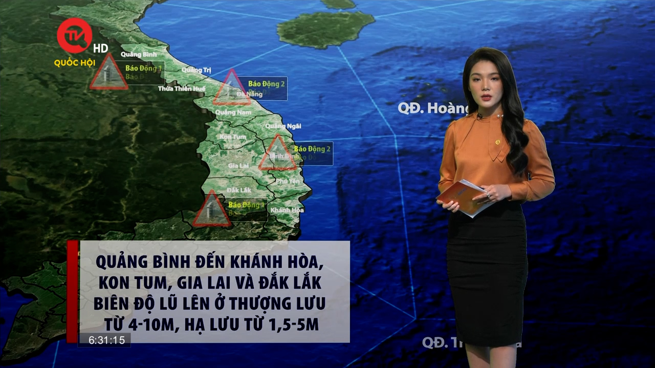 Dự báo thời tiết 15/10: Trung Bộ chịu ảnh hưởng của bão số 5, Bắc Bộ tiếp tục nắng hanh