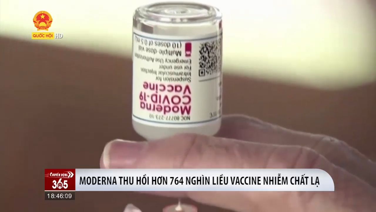 COVID-19 thế giới ngày 11/04: Moderna thu hồi hơn 764 nghìn liều vaccine nhiễm chất lạ