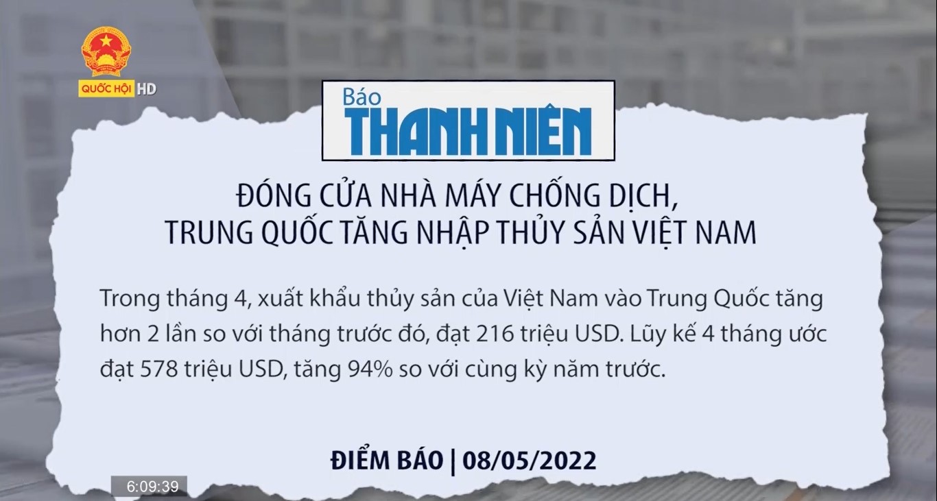 Điểm báo ngày 8/5: Đóng cửa nhà máy để chống dịch, Trung Quốc tăng nhập thủy sản của Việt Nam
