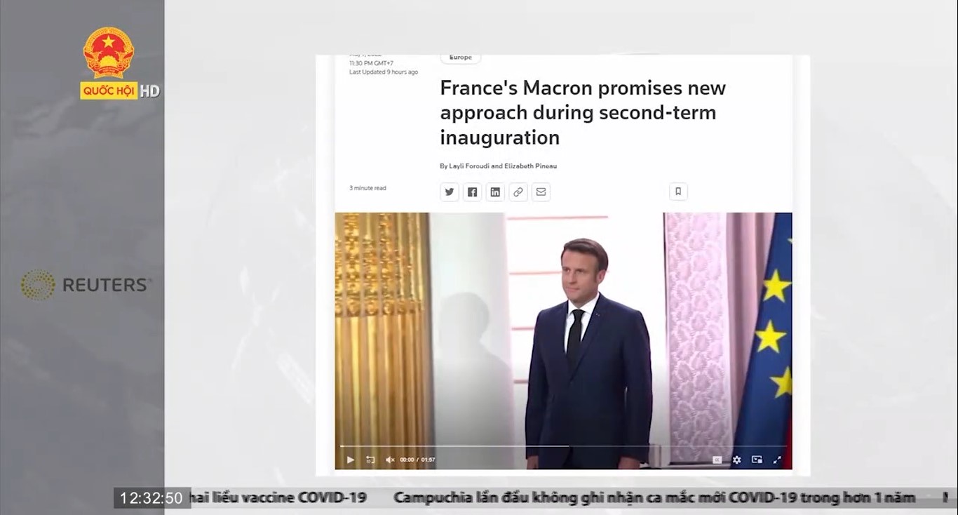 Điểm báo quốc tế 8/5: Tổng thống Pháp tuyên thệ nhậm chức nhiệm kỳ 2 - Con đường chông gai trước mắt