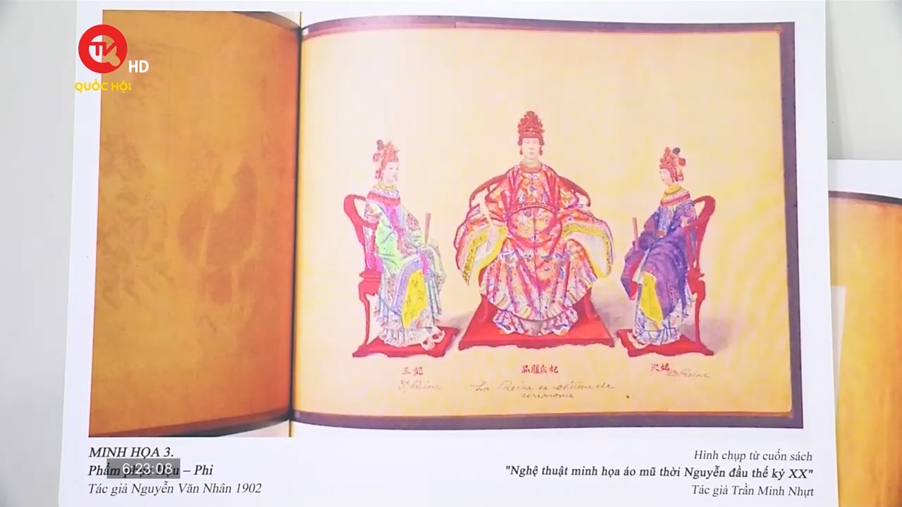 Nghệ thuật minh họa áo mũ thời Nguyễn đầu thế kỷ XX